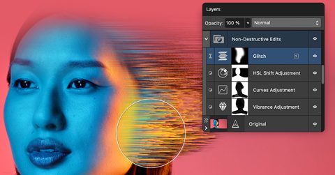 Affinity screenshot: Layers panel with non-destructive adjustments