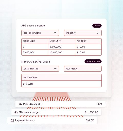 Orb screenshot: Plan pricing configuration