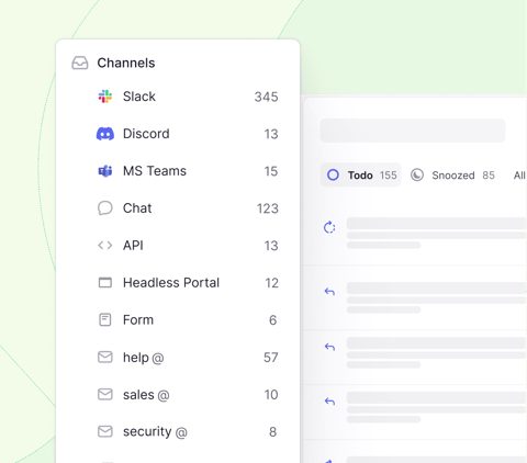 Plain screenshot: Channels sidebar and queue