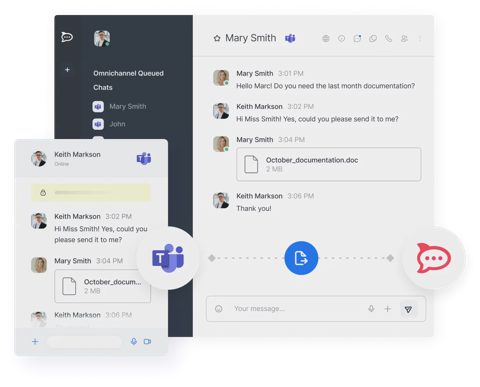 Rocket.Chat screenshot: Omnichannel conversation view