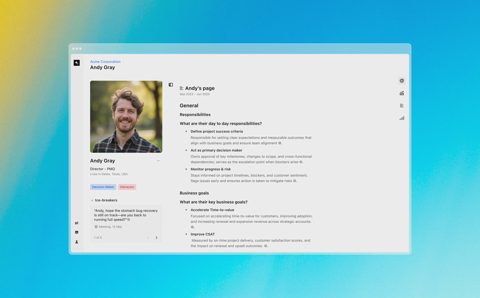 Rocketlane screenshot: Stakeholder profile page