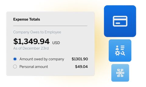 SAP Concur screenshot: Mobile app expense entry