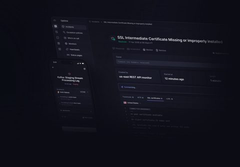 Better Stack screenshot: Incident details