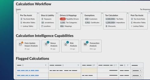 Vertex screenshot: Calculation workflow and flagged calculations