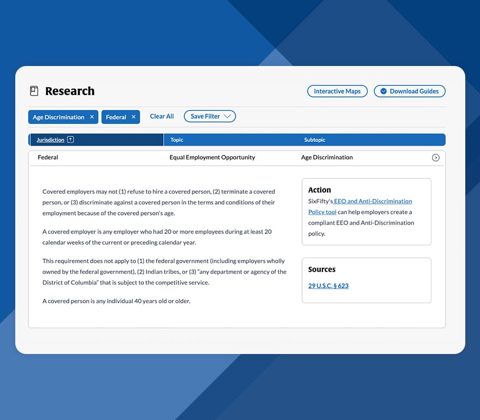 Paychex Flex screenshot: Compliance research tool