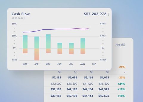 Digits screenshot: Cash flow report