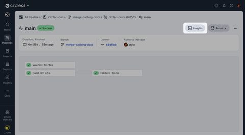 CircleCI screenshot: Workflow view with job graph