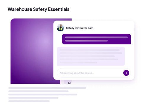 Coursebox screenshot: AI tutor chat panel