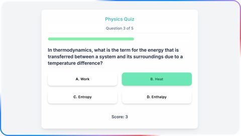Gemini screenshot: Interactive quiz built in Gemini Canvas