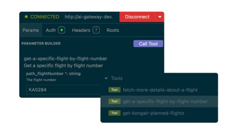 Insomnia screenshot: Testing an MCP server tool call