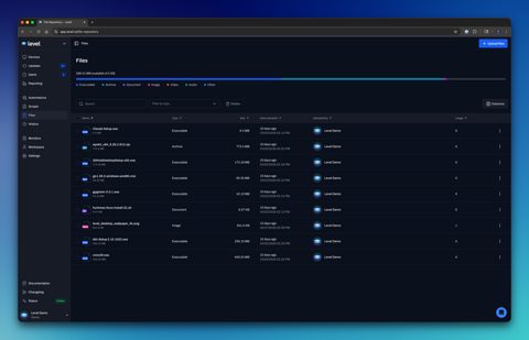 Level screenshot: File library